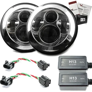 Kit de faros LED redondos cromados 7" Eagle Lights ENVÍO GRATUITO se adapta a Jeep Wrangler - Imagen 1 de 11