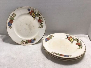Vintage Atlas Globe China Co. Dinner Plates (LOT OF 4) - Picture 1 of 7
