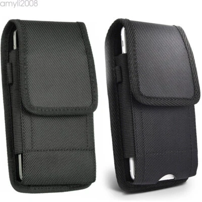 Vertical Case Pouch Belt Clip Cell Phone Holster For iPhone Huawei Samsung Large - Image 1 of 4