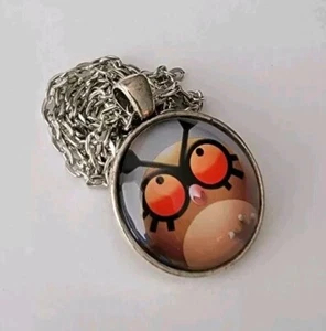Hoothoot Pendant - Up-Cycled Pokemon Card Necklace - Picture 1 of 5