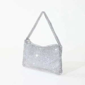 Shiny Evening Banquet Bag Temperament Rhinestone Hand Bag Party - Picture 1 of 21