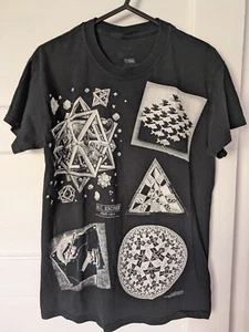 Escher black t-shirt size XXS - Picture 1 of 5