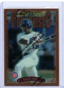 1996 TOPPS FINEST SAMMY SOSA FINEST FRANCHISES INSERT W/PEEL IN PLACE - Picture 1 of 1
