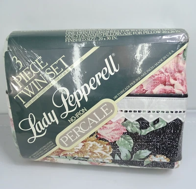 Lady Pepperell Woodmere 3 Piece Twin Size Sheet Set New Sealed Floral Roses - Image 1 of 4