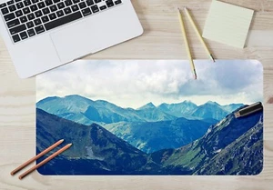 3D Mountain White Clouds 713 Non-slip Office Desk Mouse Mat Game Carly - Picture 1 of 7