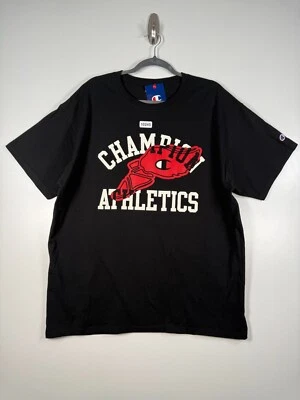 Nueva con etiquetas Camiseta Champion Para Hombres Atletismo Clásica Gráfica Negra Talla XL 23.5x30.5 Foto 1 de 4