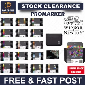 Winsor & Newton Promarker Grafik Zeichenstifte Kunsthandwerk 6 und 12 Sets Doppelspitze - Bild 1 von 15