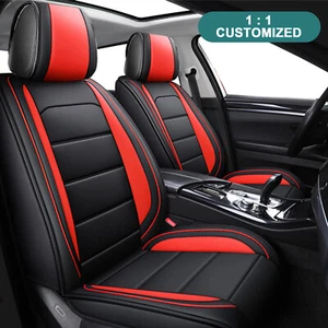 Customed For Toyota Tacoma Double Cab/Crew Cab 2005-2023 Front & Rear Seat Cover - Picture 1 of 14