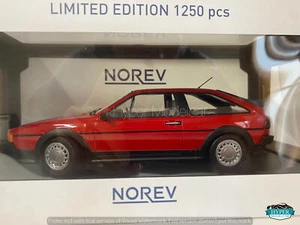 NOREV 1/18 VOLKSWAGEN SCIROCCO II GTX 16V 1988 RED Art. 188630 - Picture 1 of 3