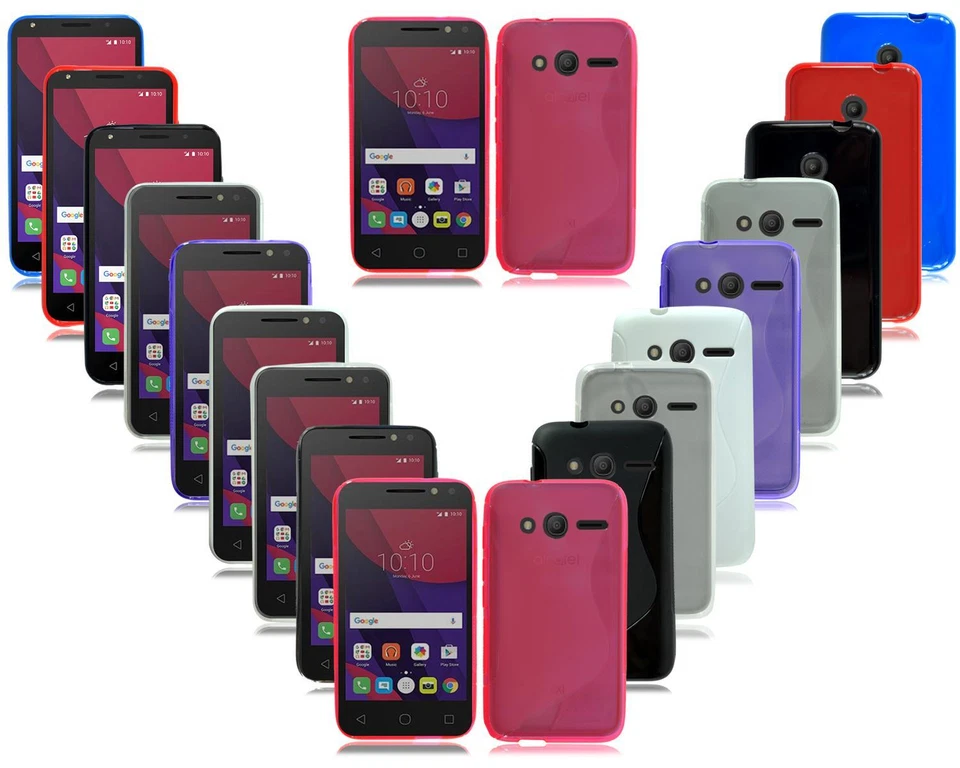 For Alcatel Pixi 4 (4) (5) 3.5 New Gel Silicone Phone Case Cover + Screen Guard Foto 1 de 1