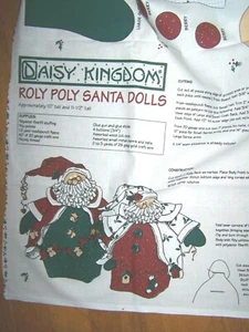 Daisy Kingdom Roly Poly Santa Dolls Panel - - Picture 1 of 2