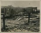 1934 Vintage Press Photo tornado destroys 30 homes Pensacola, FL