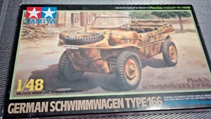 Tamiya 1/48 German Schwimmwagen Type 166. Some parts painted.  READ. - Picture 1 of 7