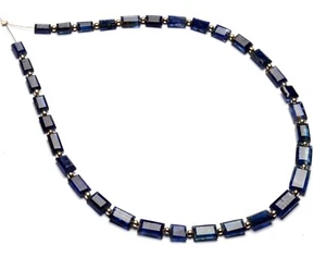 Gemas de cianita azul natural 6 a 10 mm tamaño baguette corte pepita cuentas 13" hilo - Imagen 1 de 6