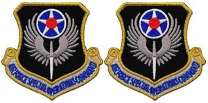 AFSOC Air Force Special Operations Command Tactical Patch  -2PC HOOK BACK  3"x3" - Picture 1 of 2