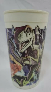 Jurassic Park McDonalds Dinosaurier Sammeltasse JP5 Velociraptor Coca Cola 1992 - Bild 1 von 5