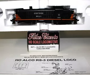 Locomotora diésel Atlas Classic 8471 escala HO Alco RS-3 cinturón algodón #355 en caja - Imagen 1 de 6