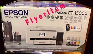 New in Box Epson EcoTank ET-15000 13" x 19" A6 Wireless All-in-One Printer - Picture 1 of 2