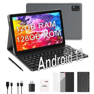 Android 13 Tablet Quad Core 10.1Inch 12GB RAM+128GB ROM Widevine L1 5MP+13MP GMS - Picture 1 of 31