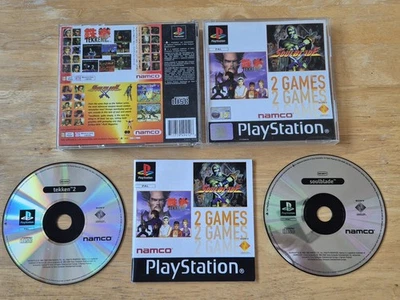 TEKKEN 2 & SOULBLADE. Dual PS1 Game.  (PlayStation One, PAL) With manual. - Image 1 of 4