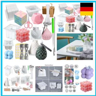 DARKYOUN Kerzenformen zum Gießen Kerzen Selber Machen set Kerzen Form Silikon Bubble