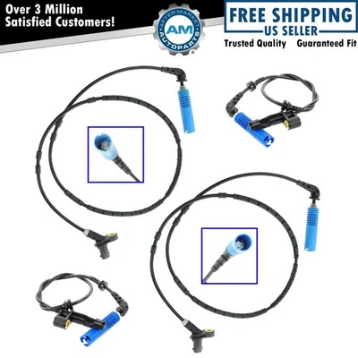 Juego de sensor de velocidad de rueda ABS delantero trasero conductor pasajero para BMW 325Ci 330Ci 325i Foto 1 de 4