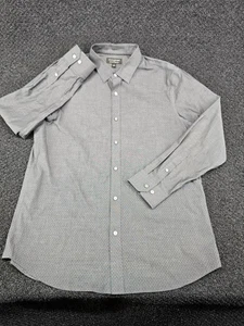 Banana Republic Camicia Abito Vestibilità Standard Non Ferro Grande Astratto Geometrico - Foto 1 di 13