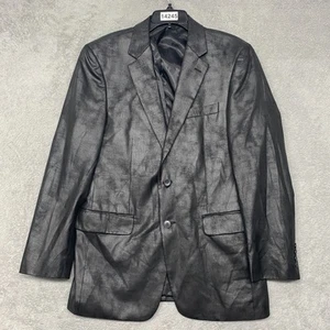 Andrew Fezza Blazer Mens 40R Black Signature Collection Suit Jacket Sport Coat - Picture 1 of 12