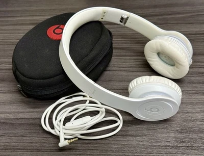 Beats by Dr. Dre White Solo HD On-Ear Wired Headphones Drenched in Color -Tested - Image 1 of 4