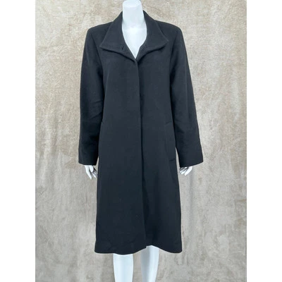 Abrigo Dale Dressin para mujer 10 negro Amicale cachemir puro trinchera silencioso lujo EE. UU. Foto 1 de 4