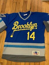 2014 Brooklyn Cyclones Hockey Style SGA Jersey Rare Baseball Domino's Size Small