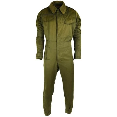 Genuine Belgian army tanker coveralls suit overall Jumpsuit Olive OD  - Image 1 of 4