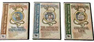 HISTORY THROUGH THE AGES TIME TRAVELERS STUDY CD ROM X 3 LOT - Image 1 of 4