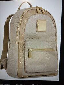 Travel Backpack Color Beige/Gold Name Brand Vince Camuto Unisex