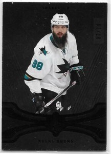 2016-17 UD Ultimate Collection BRENT BURNS BLACK ONYX SP 7/10 San Jose Sharks 
