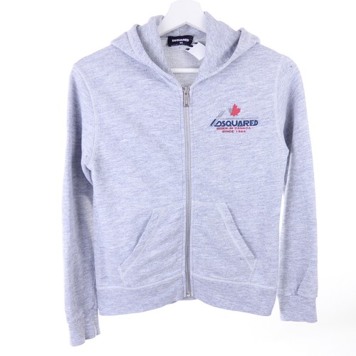 Felpa con cappuccio DSQUARED2 bambini ragazzi felpa con cappuccio grigia taglia 10Y 140