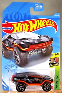 2021 Hot Wheels #201 HW Exotics 3/10 GEOTERRA Black-Red w/Gray Baja5 Spokes - Picture 1 of 5