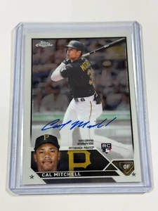 CAL MITCHELL 2023 Topps Chrome Rookie On Card Auto Pirates Autograph - Picture 1 of 2