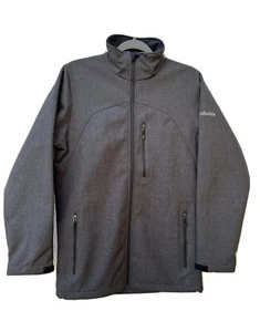Nueva Chaqueta Columbia Hombres Pequeña Gris Cremallera Ascendente Softshell Chaqueta Forrada de Vellón A5 - Imagen 1 de 9