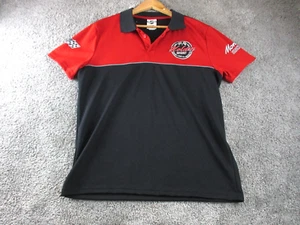 Holden Heritage Polo Top Large Short Sleeve Classic Collared Black/Red - Picture 1 of 10