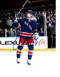 NEW YORK RANGERS DERICK BRASSARD SIGNED CELEBRATION 8X10 - Picture 1 of 1