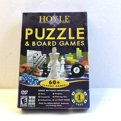 Encore Hoyle Puzzle & Board Games 2008 PC 60+ Classic 105 Adventures Dvdrom BOX - Image 1 of 4