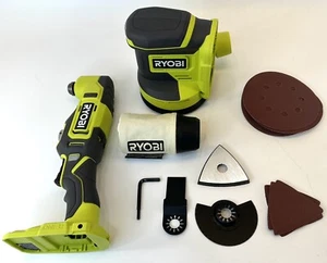 Multiherramienta Ryobi One+ 18V y kit de lijadora de órbita aleatoria de 5 pulgadas solo PCL1207N - Imagen 1 de 16