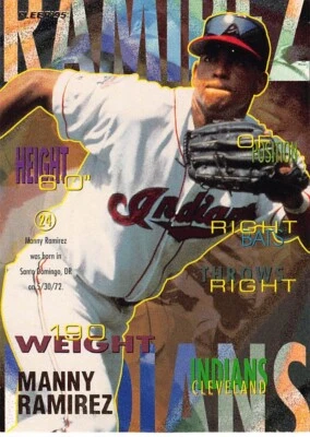 1995 Fleer Baseball Manny Ramirez #145 NM/MT CLEVELAND INDIANS - Image 1 of 2