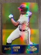 2001 Topps Gold Label Andruw Jones Class 1 Gold Refractor #6 serial /999