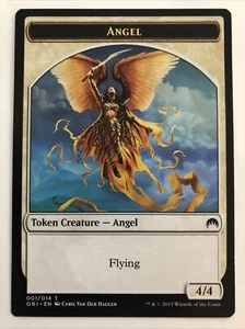 MTG Magic Origins Angel Token 001/014 LP - Picture 1 of 2