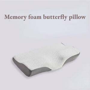 Contour Memory Foam Pillow Ergonomic Cervical Pillow for Neck Pain Sleeping Gray