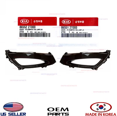 Genuine Front Fog Lamp Cover Left + Right 2pcs OEM 2011-2013 Kia Optima EX LX SX - Image 1 of 4