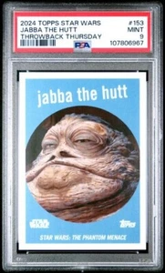 2024 TOPPS STAR WARS THROWBACK THURSDAY 153 JABBA THE HUTT PSA 9 - Picture 1 of 2