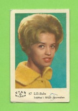 1963 Dutch Gum Card Star Bilder D #87 Lill-Babs